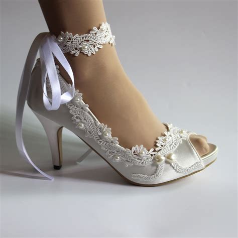 high heels ivory